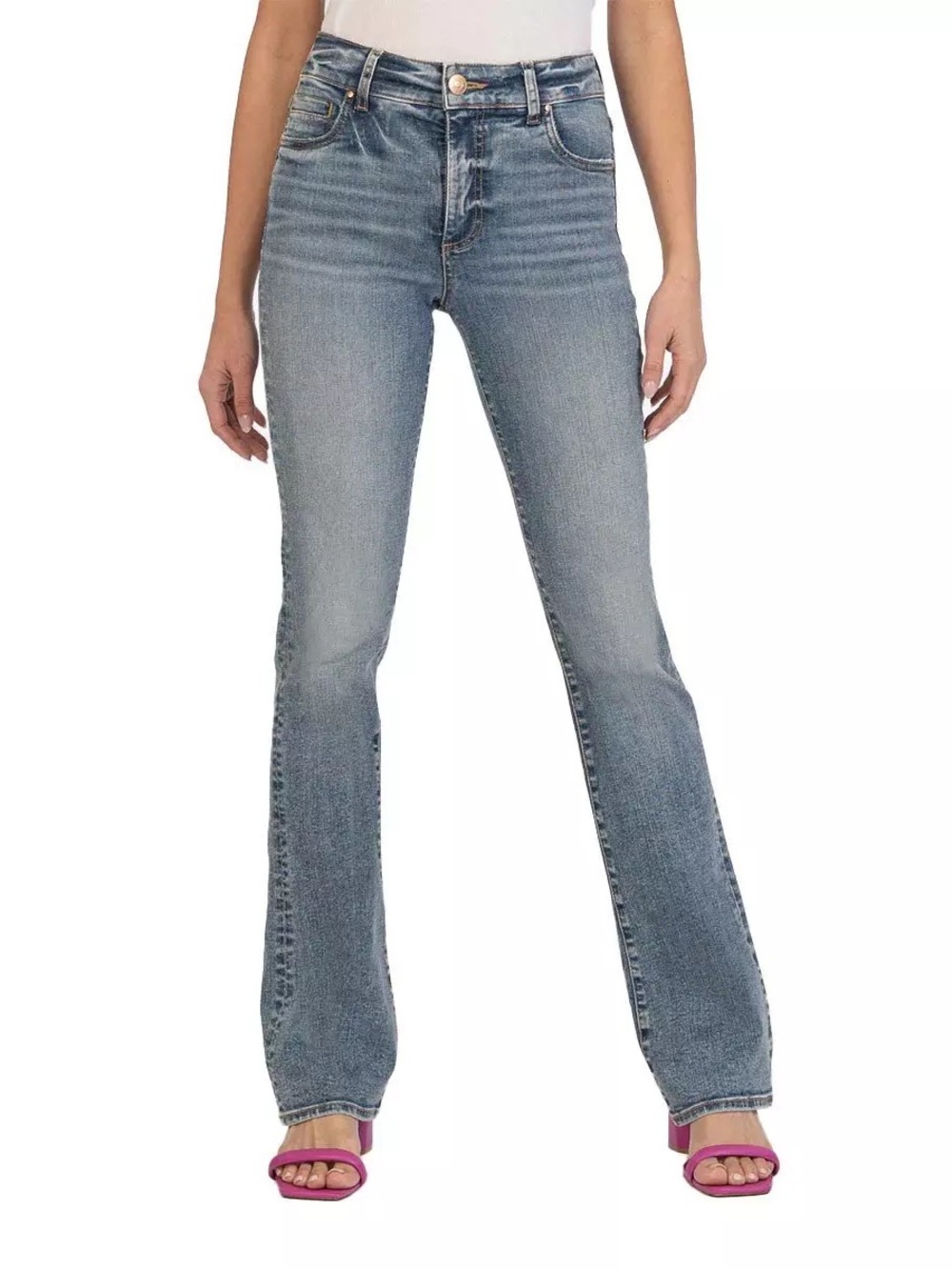 Kut from the Kloth - Natalie High Rise Bootcut - 8S - Cracking W/Med Base Wash